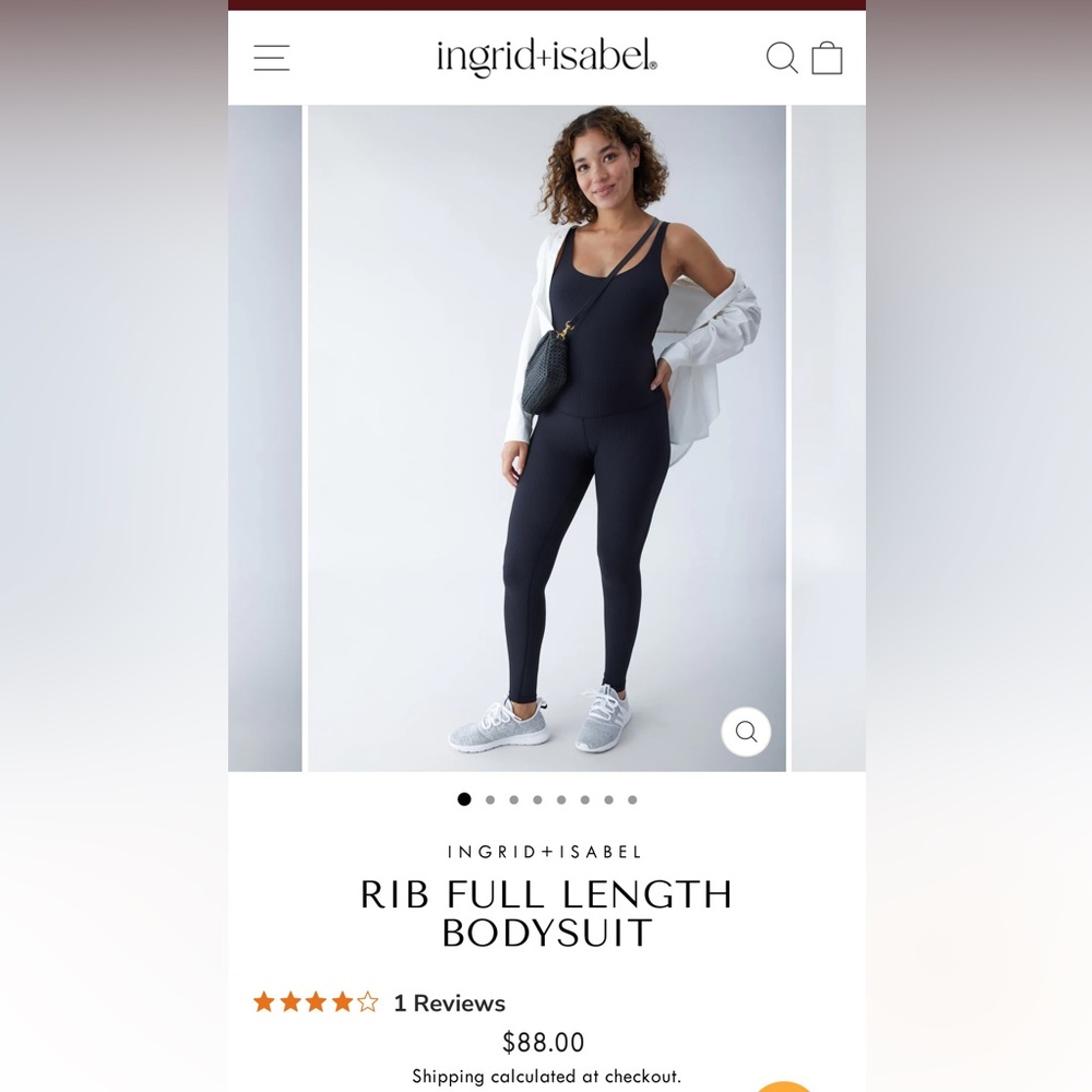 Ribbed Maternity Unitard Bodysuit Gem